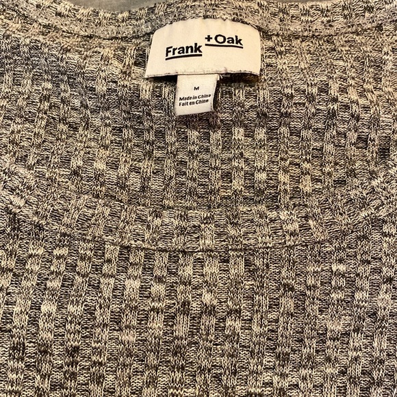 Frank + Oak 1/4 sleeve tee, size M, Heather grey - Picture 2 of 3